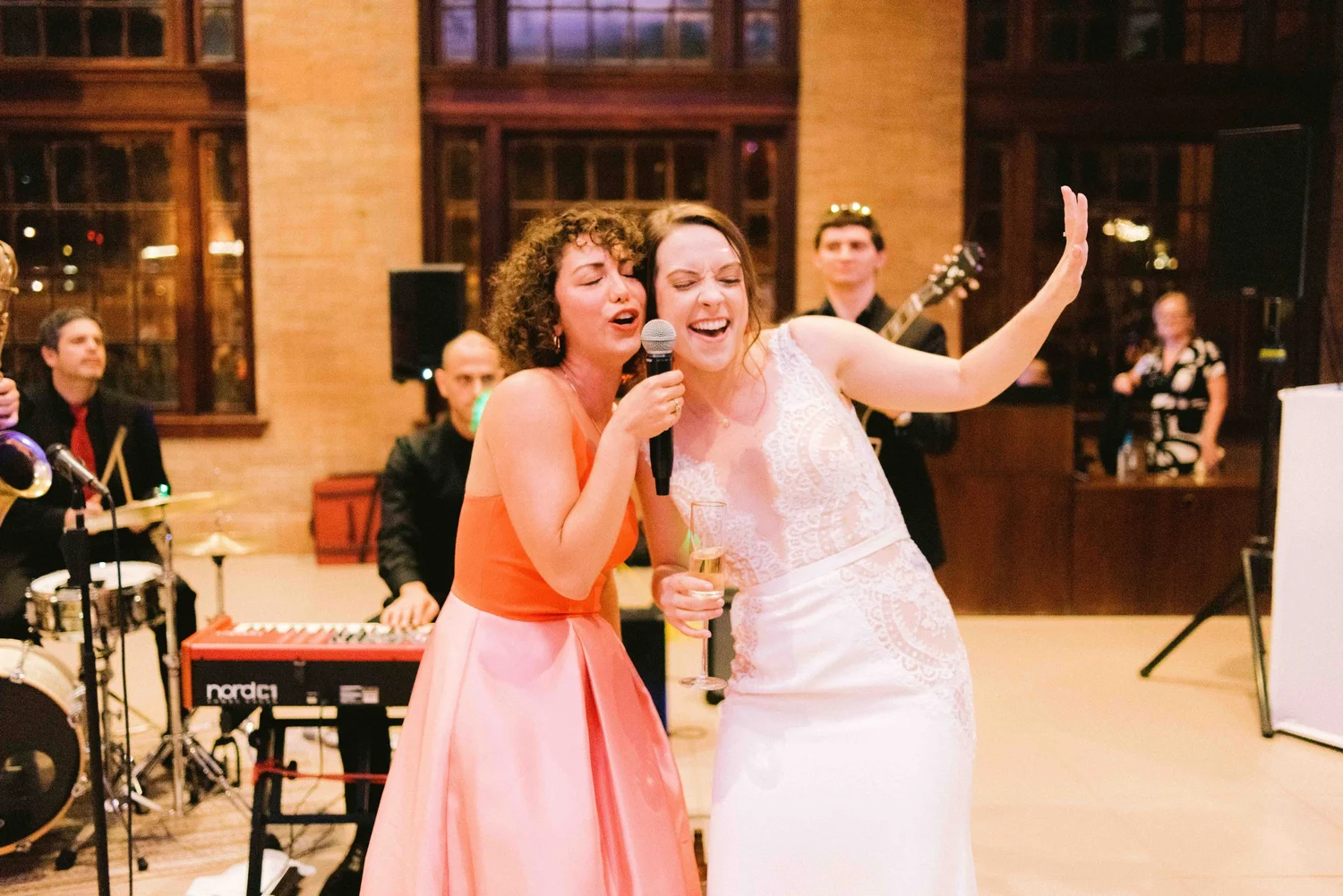 Wedding ceremony with jazz trio